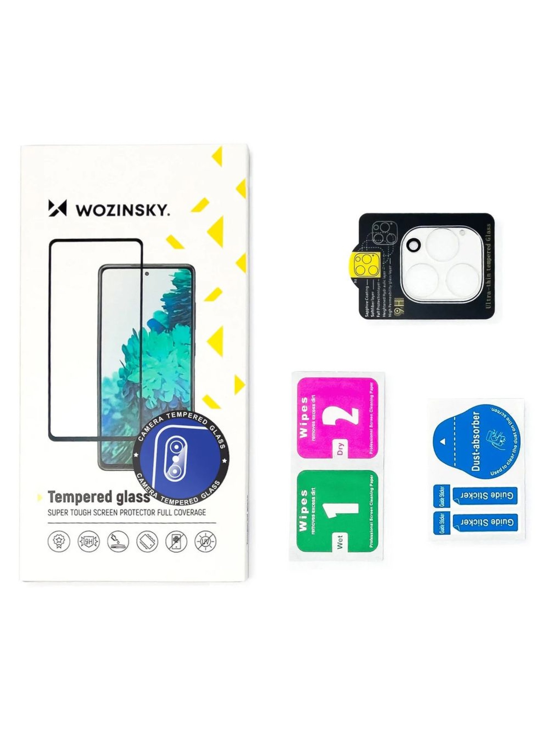Lentes de proteção para câmera Wozinsky para Xiaomi Redmi 14C 5G, pacote com 2 unidades