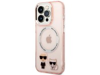 Capa rígida rosa Karl Lagerfeld KLHMP14XHKCP para iPhone 14 Pro Max 6.7 / Magsafe de alumínio rosa K Capa rígida rosa Karl Lagerfeld KLHMP14XHKCP para iPhone 14 Pro Max 6.7 / Magsafe de alumínio rosa K