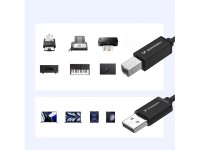 Wozinsky WKDDY4S USB-B - USB-A 480Mb/s Cable 1m - Black Wozinsky WKDDY4S USB-B - USB-A 480Mb/s Cable 1m - Black