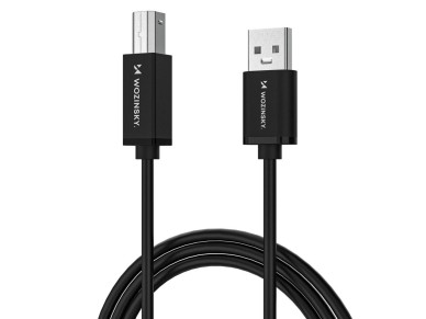 Cable USB-B - USB-A Wozinsky WKDDY3S de 480 Mb/s y 2 m - Negro Cable USB-B - USB-A Wozinsky WKDDY3S de 480 Mb/s y 2 m - Negro