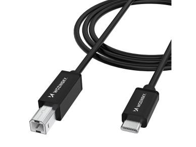 Cable USB-B - USB-C Wozinsky WKDDY1S de 1 m - Negro