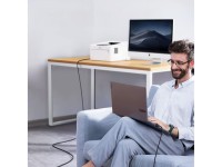 Cable USB-B - USB-C Wozinsky WKDDY1S de 1 m - Negro Cable USB-B - USB-C Wozinsky WKDDY1S de 1 m - Negro