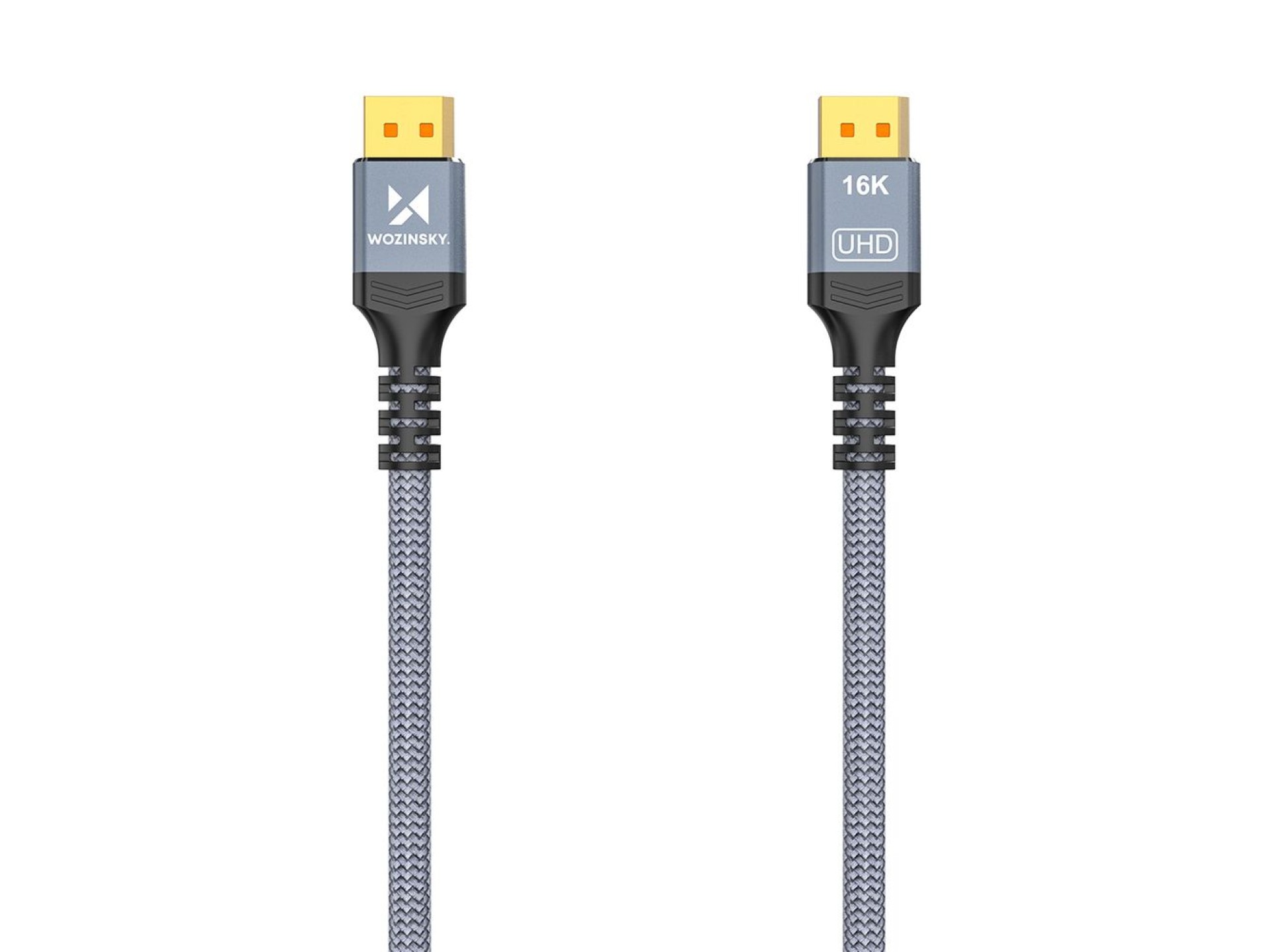 Wozinsky WPS-16AYL1S DisplayPort 2.1 Cable 80Gb/s 16K@60Hz 8K@120Hz 4K@240Hz HDR HDCP DSC 1m - Black