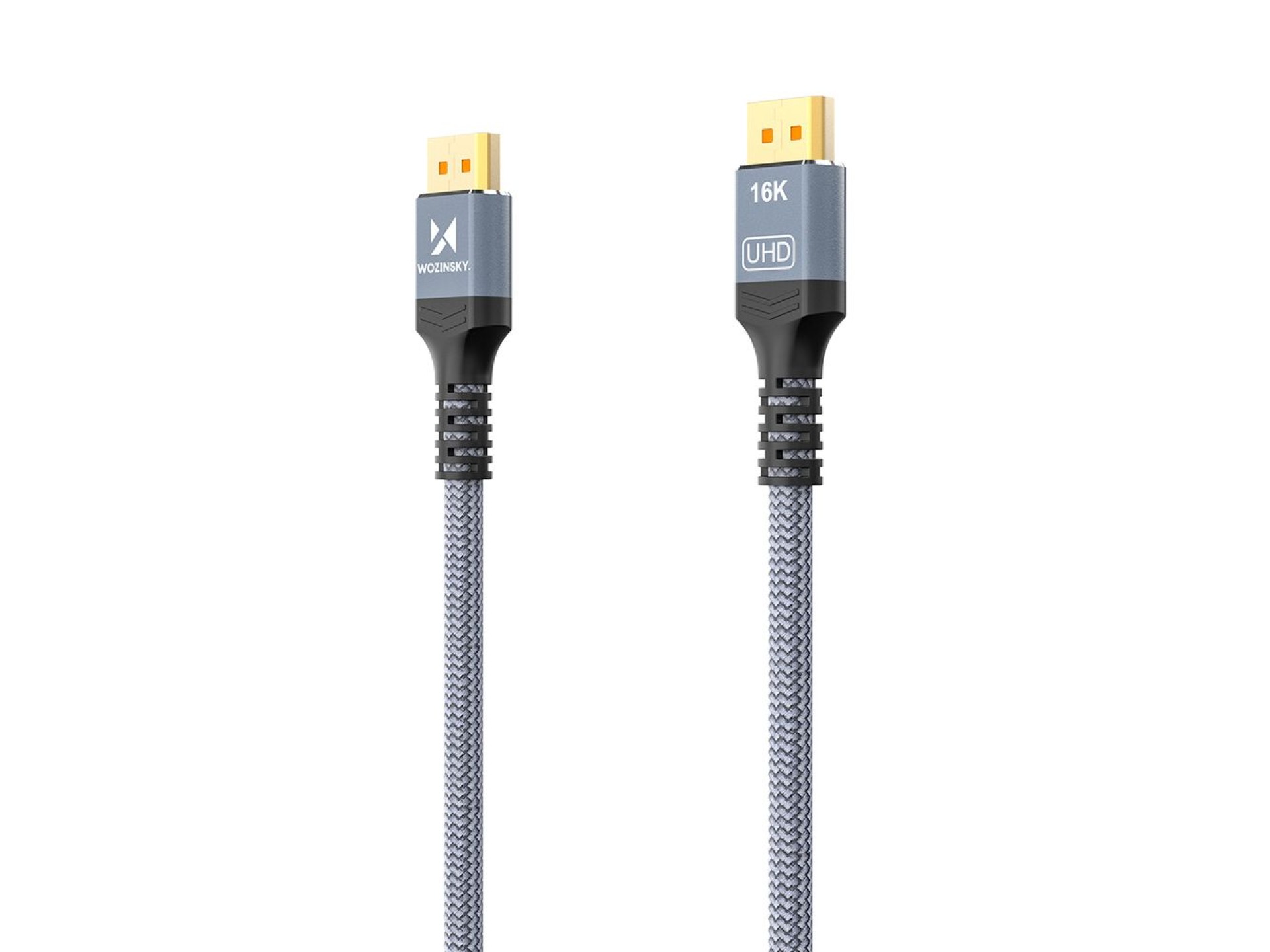 Wozinsky WPS-16AYL1S DisplayPort 2.1 Cable 80Gb/s 16K@60Hz 8K@120Hz 4K@240Hz HDR HDCP DSC 1m - Black