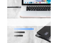Cable angular 4K Wozinsky WPS3-UY41S USB-C USB4 de 40 Gb/s y 240 W, 1 m - Negro Cable angular 4K Wozinsky WPS3-UY41S USB-C USB4 de 40 Gb/s y 240 W, 1 m - Negro