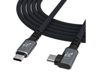 Cable angular Wozinsky WPS2-UY41S USB-C USB4 de 40 Gb/s y 240 W, 2 m - Negro