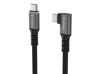 Cabo Wozinsky WPS2-UY41S USB-C USB4 40Gb/s 240W 2m Angular - Preto Cabo Wozinsky WPS2-UY41S USB-C USB4 40Gb/s 240W 2m Angular - Preto