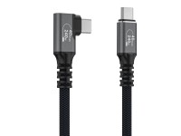 Cabo Wozinsky WPS1-UY41S USB-C USB4 40Gb/s 240W 1,5m 4K Angular - Preto Cabo Wozinsky WPS1-UY41S USB-C USB4 40Gb/s 240W 1,5m 4K Angular - Preto