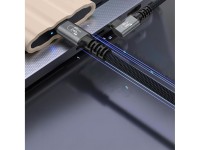 Cabo Wozinsky WPS1-UY41S USB-C USB4 40Gb/s 240W 1,5m 4K Angular - Preto Cabo Wozinsky WPS1-UY41S USB-C USB4 40Gb/s 240W 1,5m 4K Angular - Preto