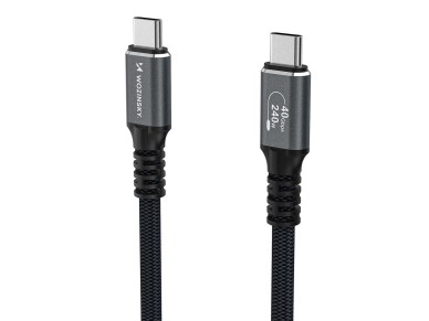 Wozinsky WPS-UY41S USB-C USB4 Cable 40Gb/s 240W 1m 4K - Black Wozinsky WPS-UY41S USB-C USB4 Cable 40Gb/s 240W 1m 4K - Black