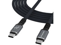 Cabo Wozinsky WPS-UY41S USB-C USB4 40Gb/s 240W 1m 4K - Preto Cabo Wozinsky WPS-UY41S USB-C USB4 40Gb/s 240W 1m 4K - Preto