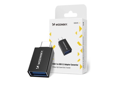 Wozinsky W10GY1S USB-C - USB-A 3.2 10Gb/s Adapter - Black