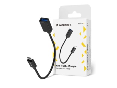 Adaptador OTG Wozinsky WOTGY1S USB-C 3.0 (macho) - USB-A 3.0 (hembra) - Negro Adaptador OTG Wozinsky WOTGY1S USB-C 3.0 (macho) - USB-A 3.0 (hembra) - Negro