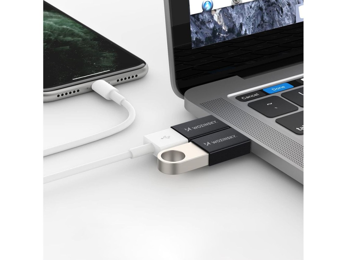 Wozinsky W10GY1S USB-C - USB-A 3.2 10Gb/s Adapter - Black