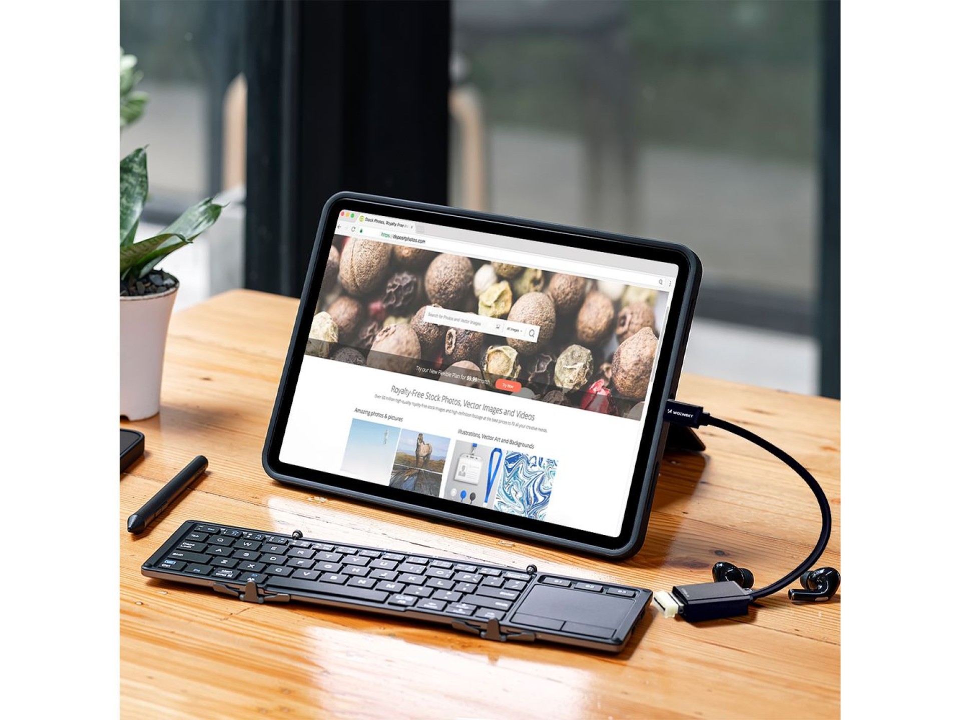 Adaptador OTG Wozinsky WOTGY1S USB-C 3.0 (macho) - USB-A 3.0 (hembra) - Negro
