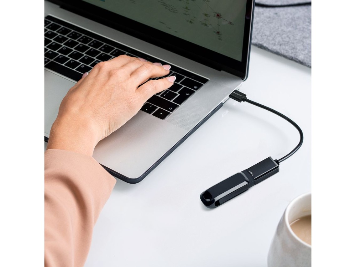Adaptador OTG Wozinsky WOTGY1S USB-C 3.0 (macho) - USB-A 3.0 (hembra) - Negro