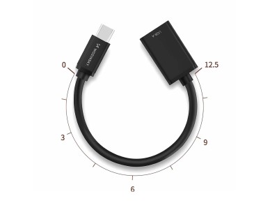 Adaptador OTG Wozinsky WOTGY1S USB-C 3.0 (macho) - USB-A 3.0 (hembra) - Negro Adaptador OTG Wozinsky WOTGY1S USB-C 3.0 (macho) - USB-A 3.0 (hembra) - Negro