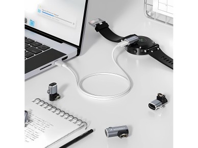Wozinsky WAYGS1 USB-C Adapter for Garmin Smartwatch - Gray
