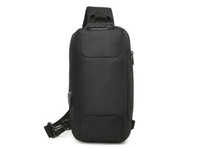 Mochila urbana antirrobo Wozinsky Premium de un solo hombro con organizador y puerto USB - Negra Mochila urbana antirrobo Wozinsky Premium de un solo hombro con organizador y puerto USB - Negra