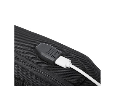 Mochila urbana antirrobo Wozinsky Premium de un solo hombro con organizador y puerto USB - Negra Mochila urbana antirrobo Wozinsky Premium de un solo hombro con organizador y puerto USB - Negra