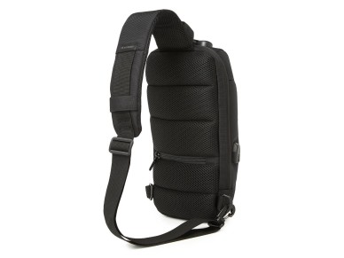 Mochila urbana antirrobo Wozinsky Premium de un solo hombro con organizador y puerto USB - Negra Mochila urbana antirrobo Wozinsky Premium de un solo hombro con organizador y puerto USB - Negra