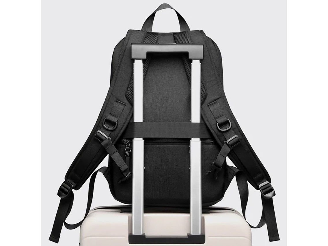 Mochila impermeável premium para laptop Wozinsky - Preta