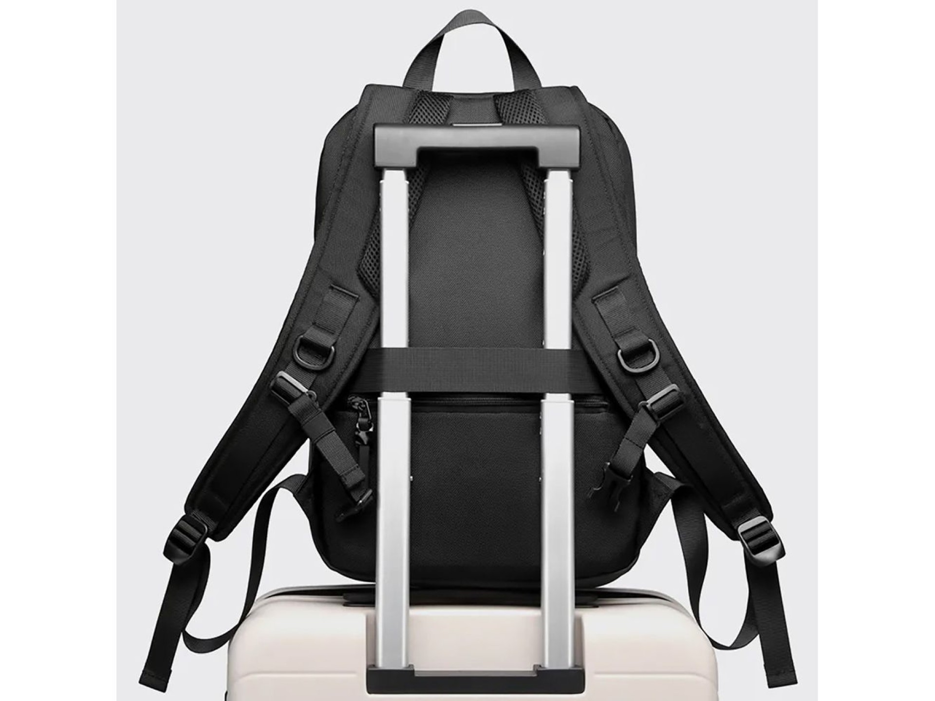 Mochila impermeável premium para laptop Wozinsky - Preta