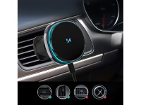 Suporte para carro Wozinsky WCT5-Q6S2Y com carregador indutivo Qi/MagSafe de 15 W para grade de vent Suporte para carro Wozinsky WCT5-Q6S2Y com carregador indutivo Qi/MagSafe de 15 W para grade de vent