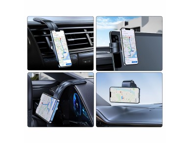 Wozinsky WCZ2Y2S Magnetic Car Holder with 15W MagSafe Inductive Charger for Car Cockpit - Black