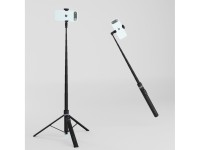Bastão de selfie Wozinsky WRZP1 com pernas extensíveis automaticamente, função tripé, 1,7 m - preto Bastão de selfie Wozinsky WRZP1 com pernas extensíveis automaticamente, função tripé, 1,7 m - preto
