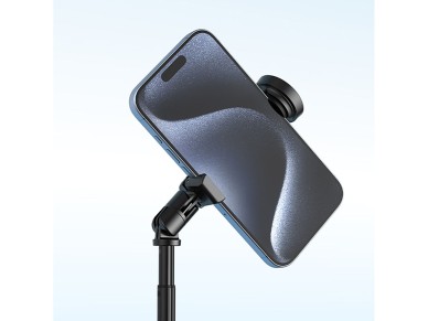 Bast�o de selfie Wozinsky WRZP1 com pernas extens�veis automaticamente, fun��o trip�, 1,7 m - preto