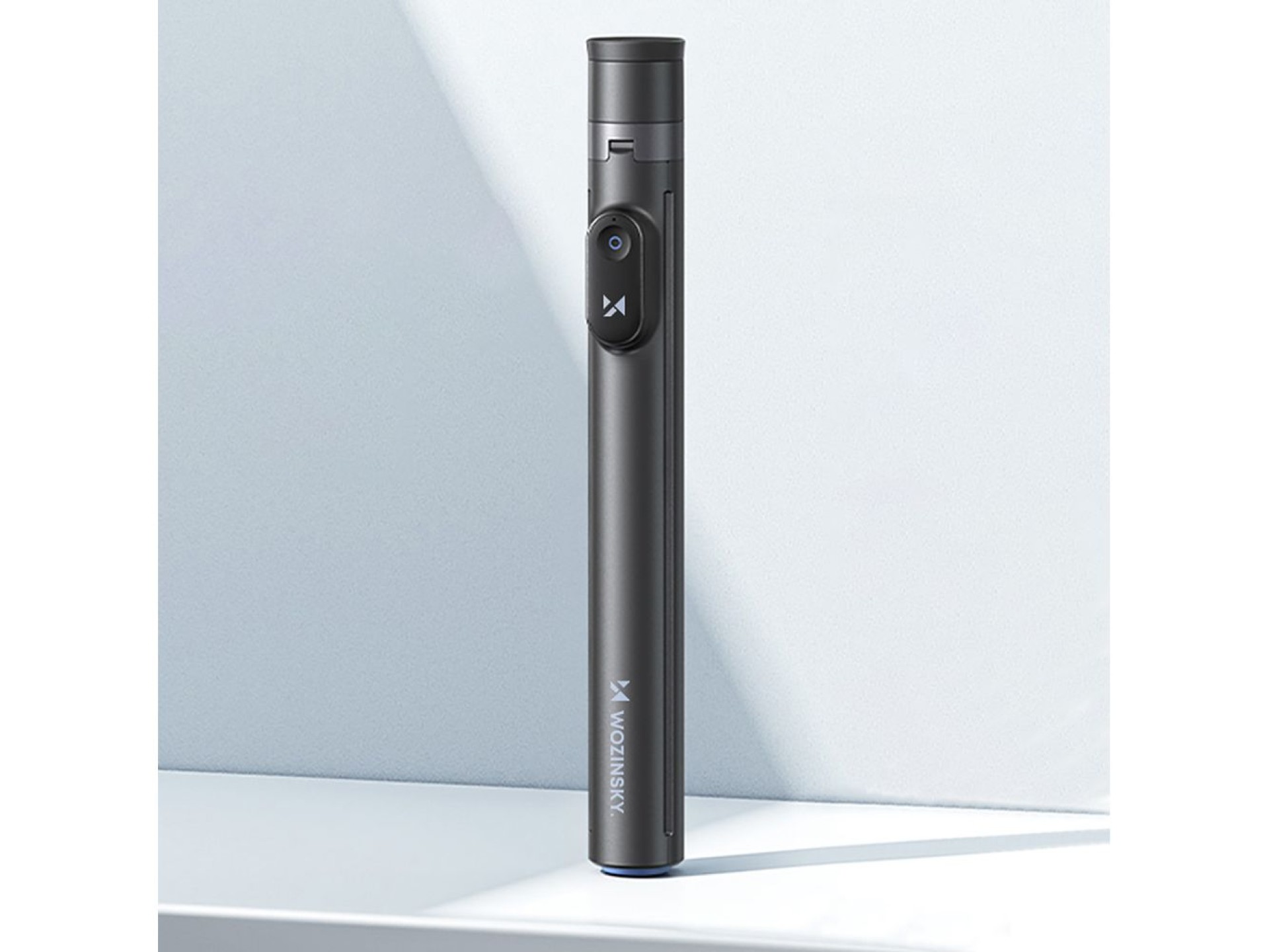 Bastão de selfie Wozinsky WRZP1 com pernas extensíveis automaticamente, função tripé, 1,7 m - preto