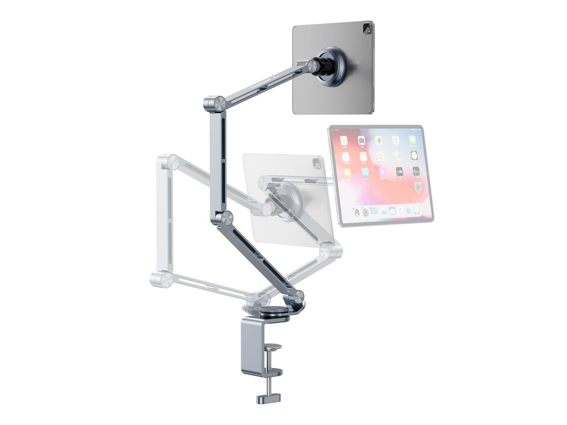 Suporte magnético Wozinsky WTY0YS1, giratório 360°, sólido, para celular e tablet - cinza