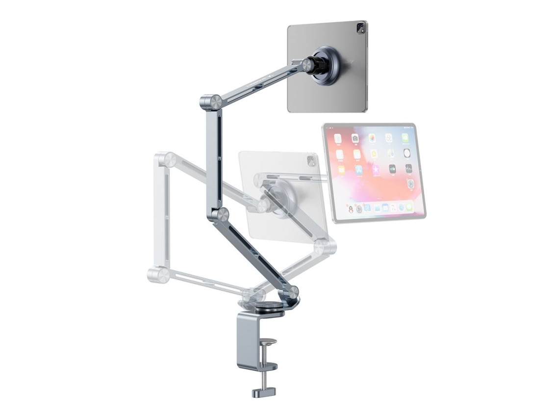 Suporte magnético Wozinsky WTY0YS1, giratório 360°, sólido, para celular e tablet - cinza