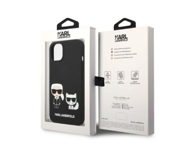 Karl Lagerfeld KLHMP14MSSKCK iPhone 14 Plus 6.7 "hardcase black / black Liquid Silicone Karl & Choup Karl Lagerfeld KLHMP14MSSKCK iPhone 14 Plus 6.7 "hardcase black / black Liquid Silicone Karl & Choup