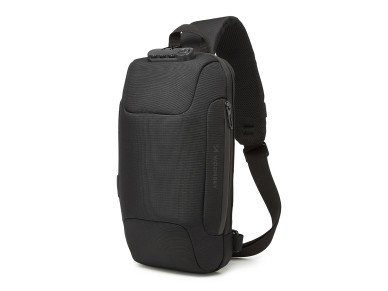 Mochila urbana antirrobo Wozinsky Premium de un solo hombro con organizador y puerto USB - Negra Mochila urbana antirrobo Wozinsky Premium de un solo hombro con organizador y puerto USB - Negra
