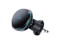 Suporte para carro Wozinsky WCT5-Q6S2Y com carregador indutivo Qi/MagSafe de 15 W para grade de vent