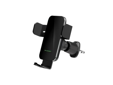 Wozinsky WEDZ-3Y8S clamp car holder with 15W inductive charger for phone on the air vent - black