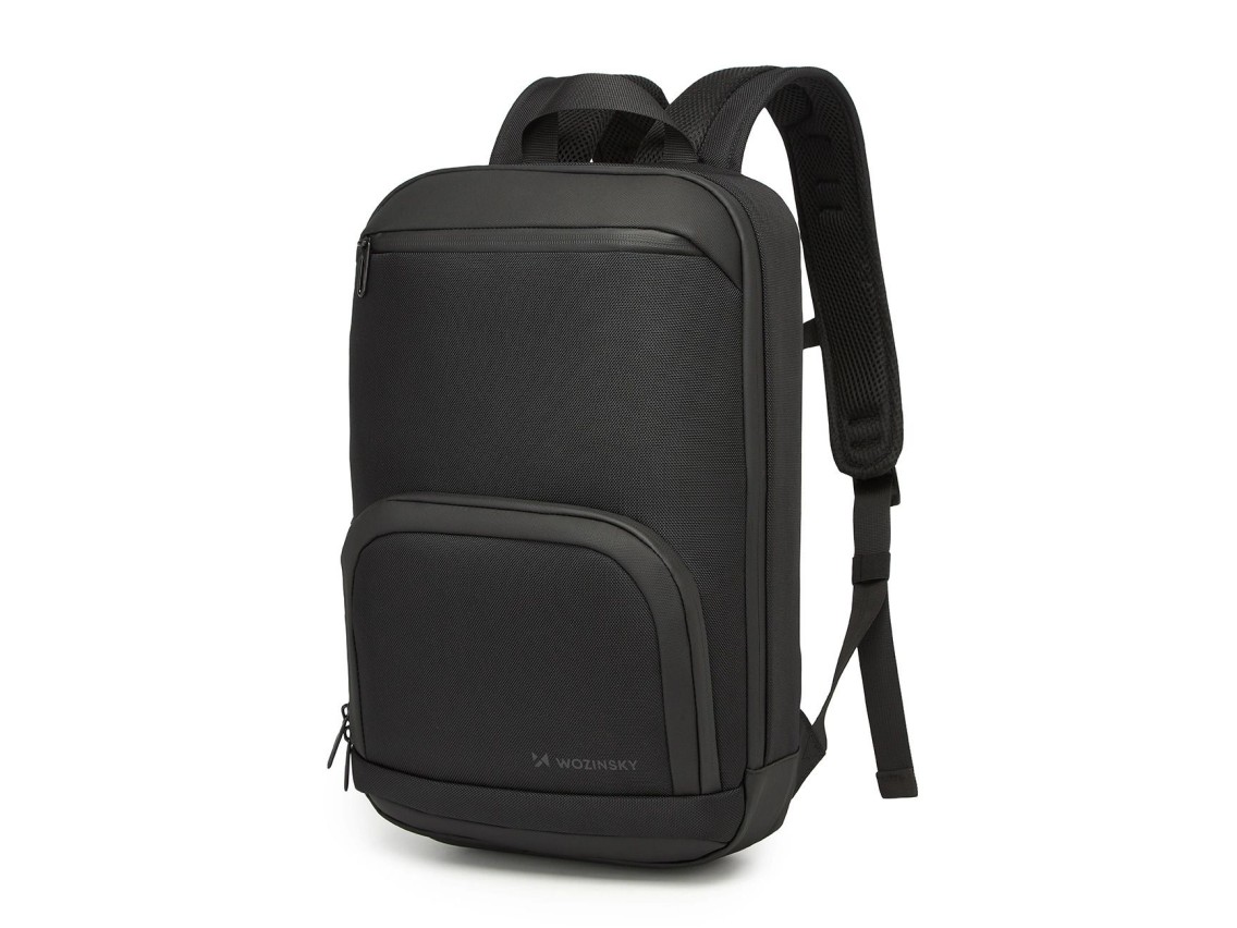 Mochila impermeável premium para laptop Wozinsky - Preta