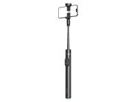 Bast�o de selfie Wozinsky WRZP1 com pernas extens�veis automaticamente, fun��o trip�, 1,7 m - preto