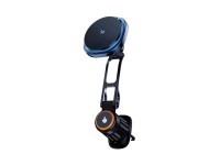 Wozinsky WCT5-6S2Y Car Holder with Qi/MagSafe 15W Wireless Charger and Air Vent Fan - Black