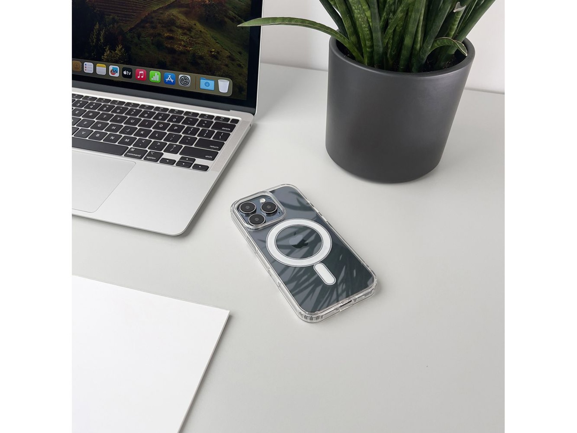 Funda Wozinsky Ultra Transparente MagSafe para Samsung Galaxy S24 FE - Transparente