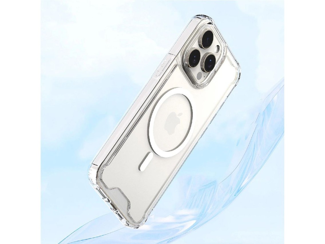 Funda Wozinsky transparente con esquinas MagSafe para Samsung Galaxy S24 FE - Transparente