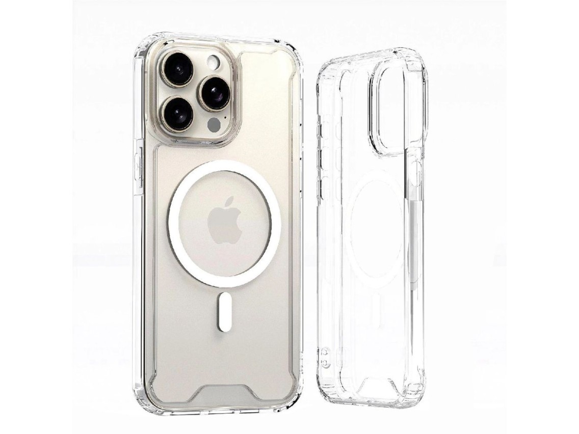 Funda Wozinsky transparente con esquinas MagSafe para Samsung Galaxy S24 FE - Transparente