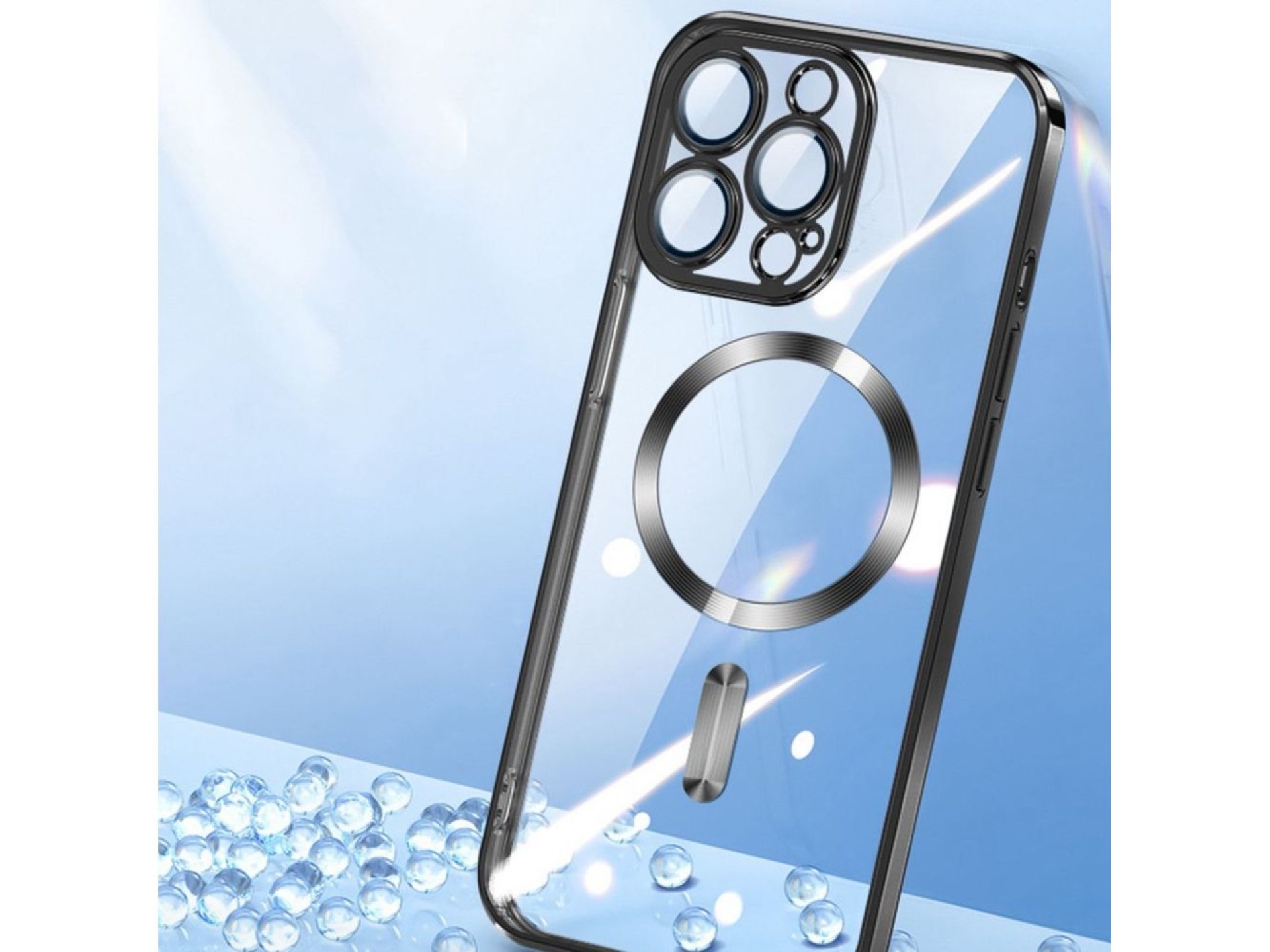 Wozinsky Electroplated Magsafe case for Samsung Galaxy S24 FE - silver