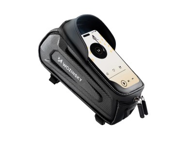 Bolsa para bicicleta Wozinsky para el cuadro, reforzada, con bolsillo para el teléfono, 1,7 l - negr Bolsa para bicicleta Wozinsky para el cuadro, reforzada, con bolsillo para el teléfono, 1,7 l - negr