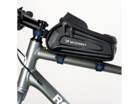 Bolsa para bicicleta Wozinsky para el cuadro, reforzada, con bolsillo para el teléfono, 1,7 l - negr Bolsa para bicicleta Wozinsky para el cuadro, reforzada, con bolsillo para el teléfono, 1,7 l - negr