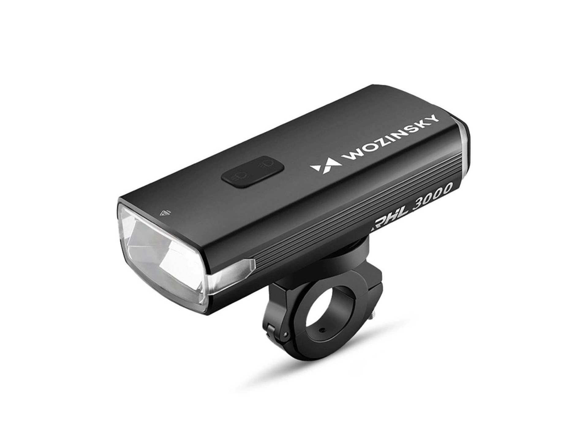 Wozinsky Front Bike Light + USB-C Cable (3000 lm) - Black