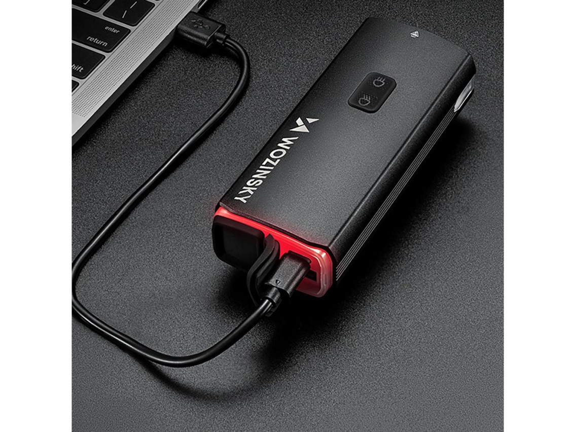 Wozinsky Front Bike Light + USB-C Cable (3000 lm) - Black