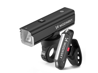 Wozinsky WSBLB3 Front (1000 lm) and Rear USB-C Bike Light Set - Black Wozinsky WSBLB3 Front (1000 lm) and Rear USB-C Bike Light Set - Black